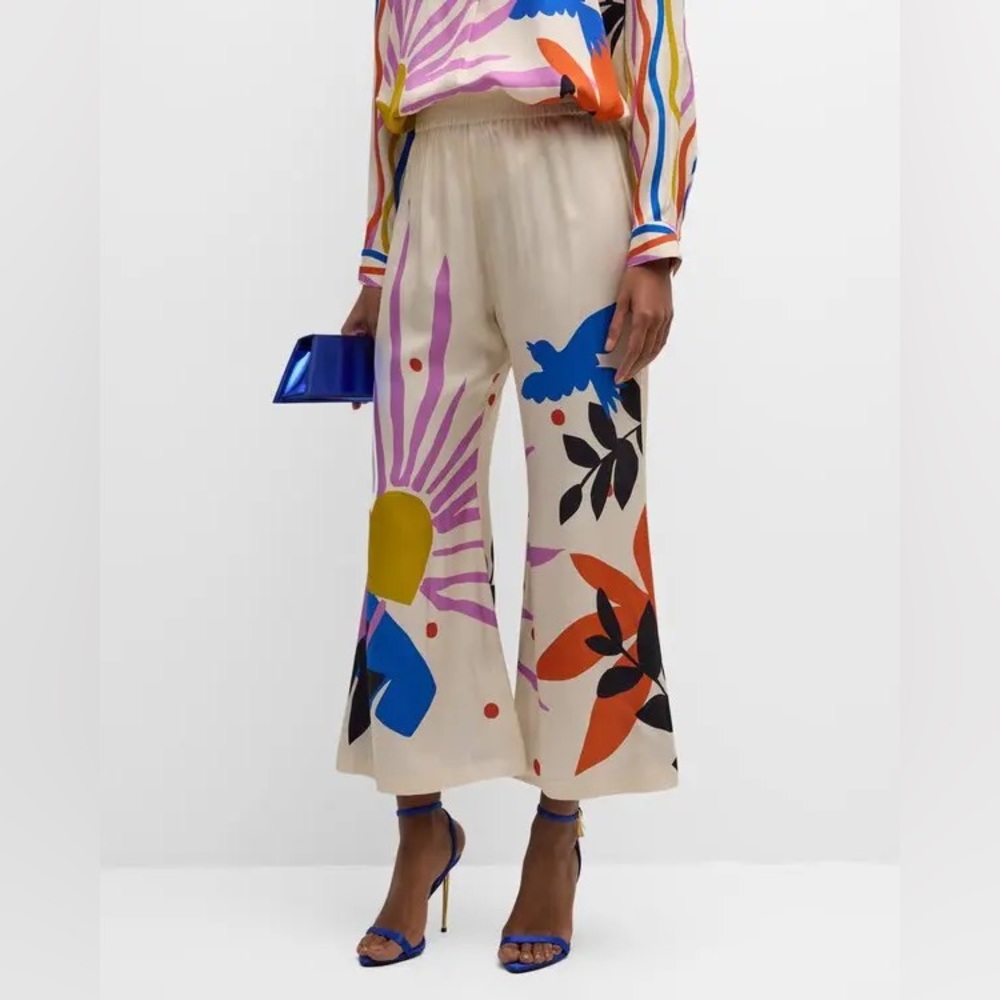 Johnny Was Multicolor Wide-Leg Pants